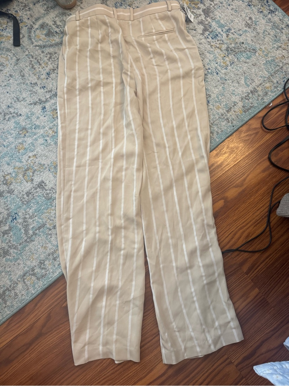 NWT Aritzia Babaton Sadiki trouser pants in stripes - Picture 4 of 4